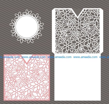 Pretty on elegant floral file cdr and dxf free vector download for Laser