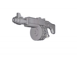 Ripper gun Ripper gun file stl and mtl obj vector free 3d model download for CNC or 3d print