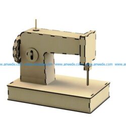Sewing Machine file cdr and dxf free vector download for Laser cut CNC