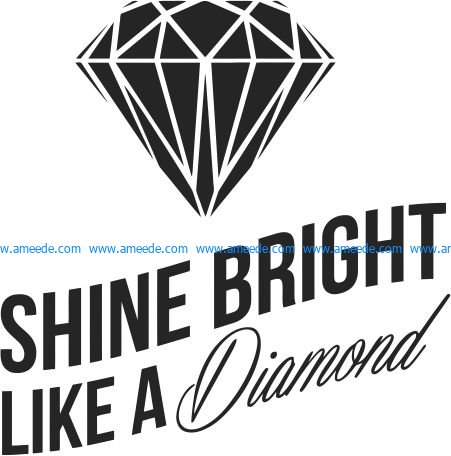 Shine bright file cdr and dxf free vector download for printers or laser engraving machines