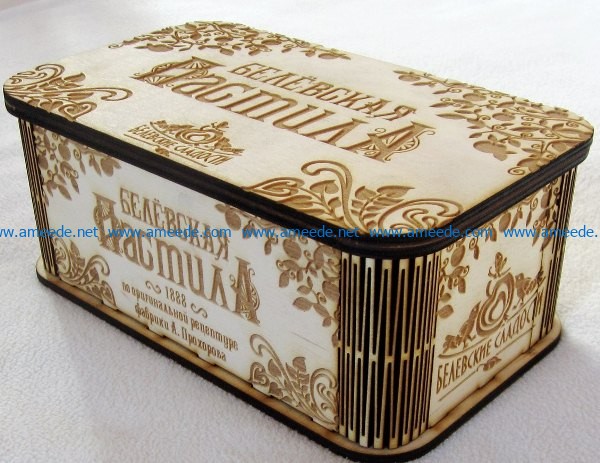 Souvenir box file cdr and dxf free vector download for Laser cut