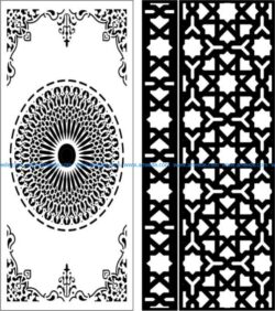Star baffles and Islamic circle file cdr and dxf free vector download for Laser cut CNC