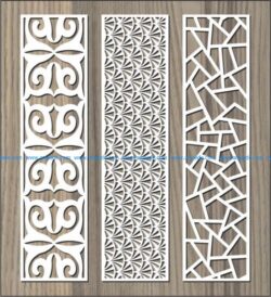 Stone pattern baffle pattern file cdr and dxf free vector download for Laser cut CNC