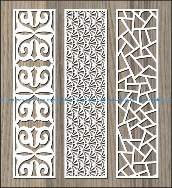 Stone pattern baffle pattern file cdr and dxf free vector download for Laser cut CNC