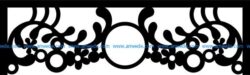 Sun curtain frame file cdr and dxf free vector download for CNC