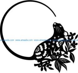 The mouse is looking at the tail The mouse is looking at the tail file cdr and dxf free vector download for printers or laser engraving machines