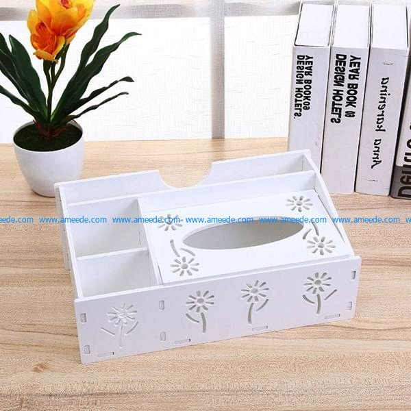 Tissue box at the dressing table file cdr and dxf free vector download for Laser cut CNC
