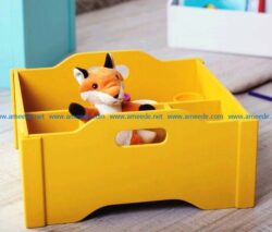 Toy Box file cdr and dxf free vector download for Laser cut CNC