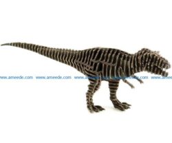 Tyrant dinosaur file cdr and dxf free vector download for Laser cut