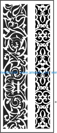 Chinese style texture file cdr and dxf free vector download for CNC cut