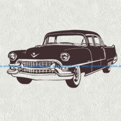 Very old car file cdr and dxf free vector download for print or laser engraving machines