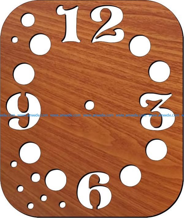 Wall clock with numbers and planets free vector download for Laser cut plasma
