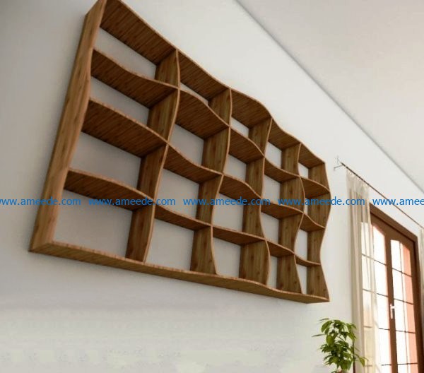 Wall shelf file cdr and dxf free vector download for cut CNC