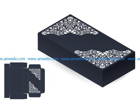 Wedding Card Box file cdr and dxf free vector download for Laser