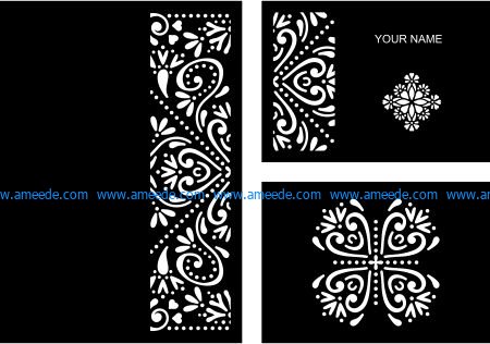 Wedding Card For You file cdr and dxf free vector download for Laser
