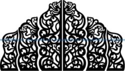 Wedding screen partition file cdr and dxf free vector download for Laser cut CNC