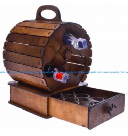 Wine cabinets in bars file cdr and dxf free vector download for Laser cut CNC