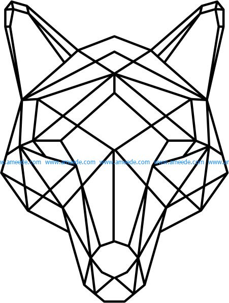 Wolf head art file cdr and dxf free vector download for Laser cut plasma