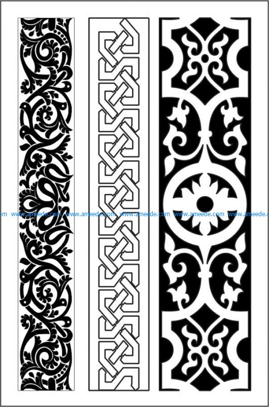 Wood carving texture details file cdr and dxf free vector download for CNC cut