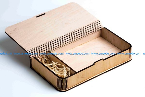 Wooden Box file cdr and dxf free vector download for Laser cut CNC