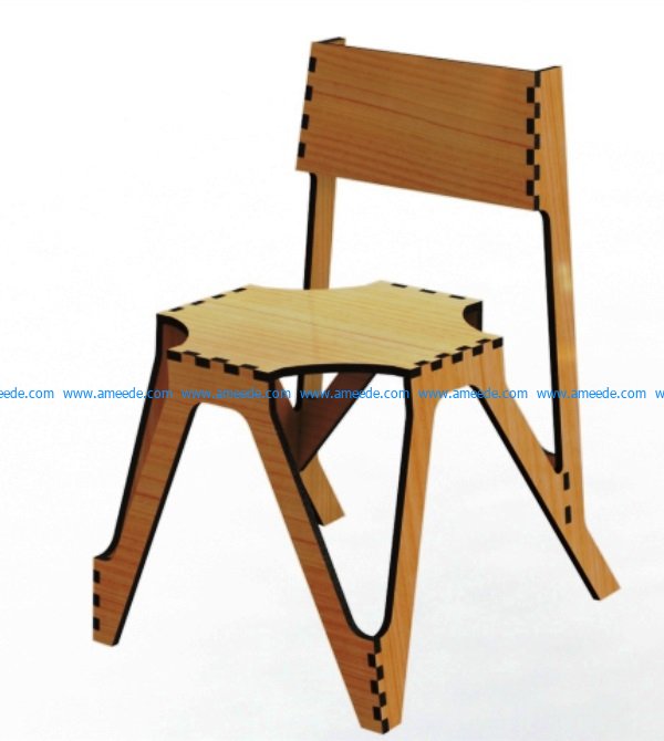 Wooden chairs file cdr and dxf free vector download for Laser cut CNC