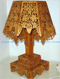 Wooden lampshade with vine pattern file cdr and dxf free vector download for Laser cut CNC