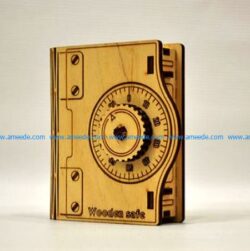 Wooden safe case file cdr and dxf free vector download for Laser cut