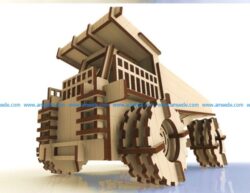 Wooden truck model file cdr and dxf free vector download for Laser cut CNC