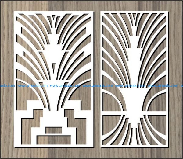 arc-shaped curves file cdr and dxf free vector download for Laser cut CNC