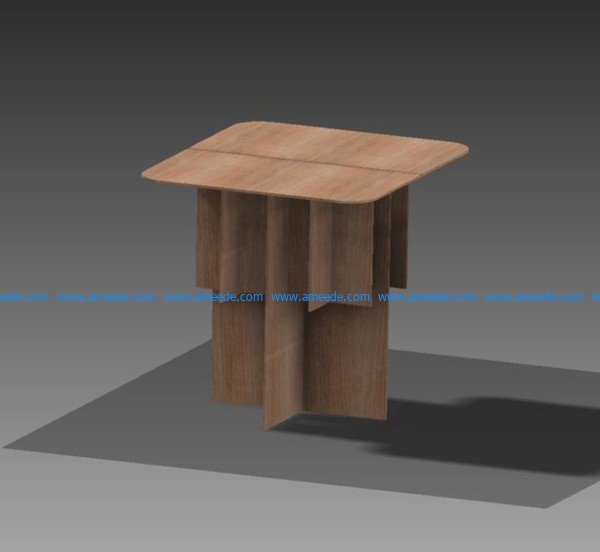 art wooden table file cdr and dxf free vector download for Laser cut CNC