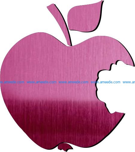bad apple shape file cdr and dxf free vector download for Laser cut plasma