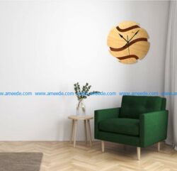 basketball-shaped wall clock file cdr and dxf free vector download for Laser cut CNC