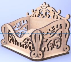 box card file cdr and dxf free vector download for Laser cut CNC