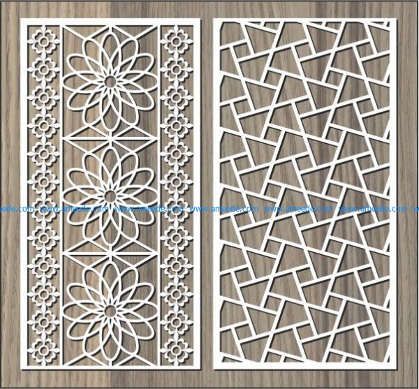broken glass pattern wall flower pattern file cdr and dxf free vector download for Laser cut CNC