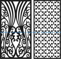 bulkhead two peacocks file cdr and dxf free vector download for Laser cut CNC