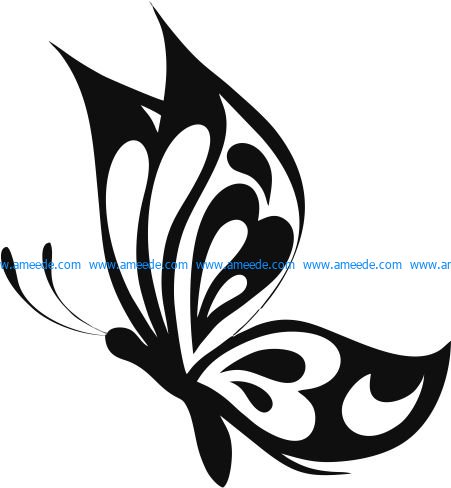 butterflies in the amazon forest file cdr and dxf free vector download for print or laser