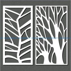 butterfly shaped tree free vector download for Laser cut CNC