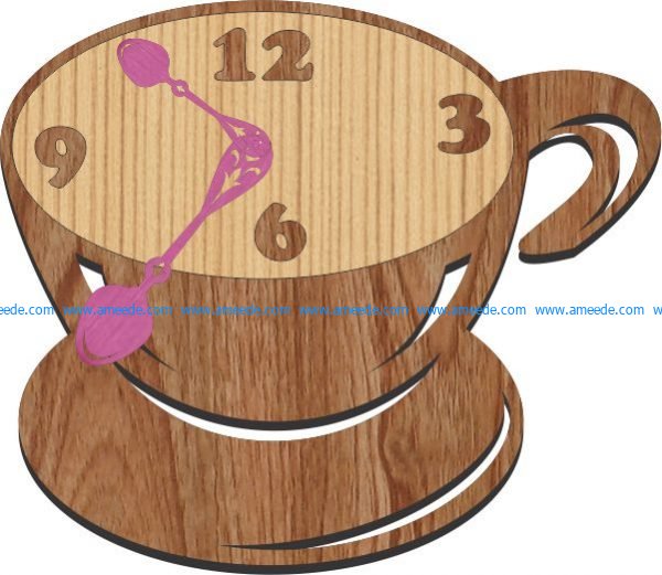 cafe clock free vector download for Laser cut Plasma