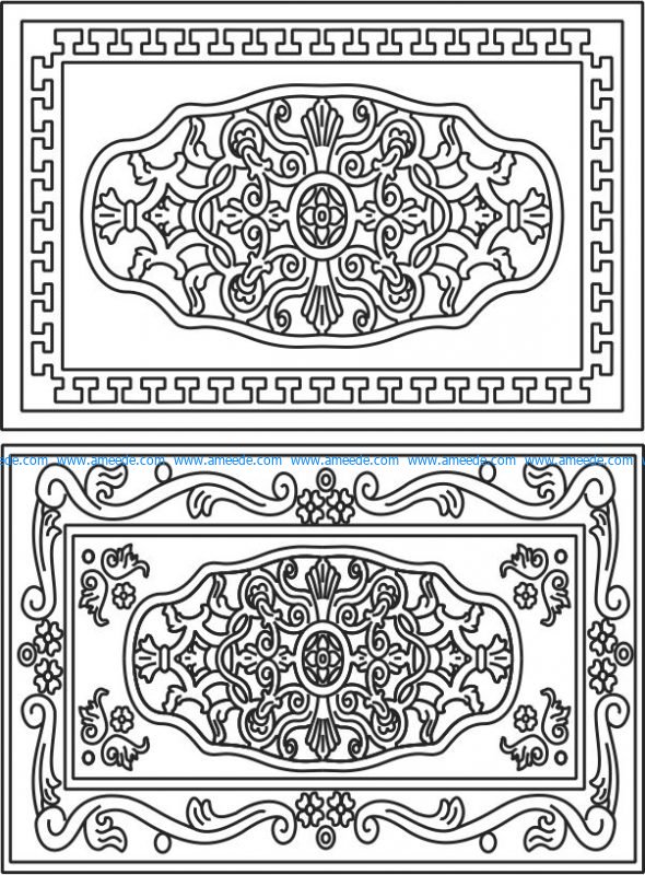 celtic decorative frame file cdr and dxf free vector download for Laser cut CNC