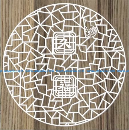 chinese round door vents file cdr and dxf free vector download for Laser cut CNC