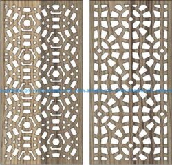 circular baffle pattern file cdr and dxf free vector download for Laser cut CNC