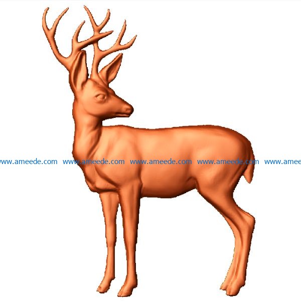 deer picture file stl free vector art 3d model download for CNC