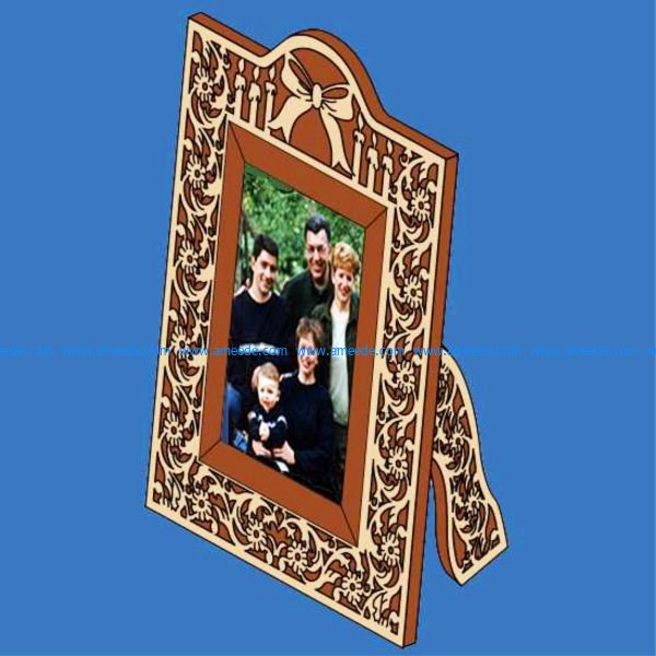 desktop photo frame file cdr and dxf free vector download for Laser cut CNC