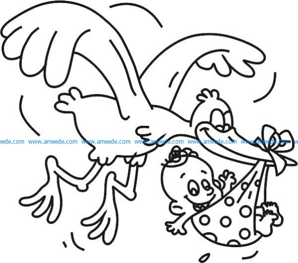 drawings for children file cdr and dxf free vector download for Laser cut CNC