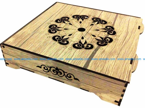 engraving box with laser download free vector