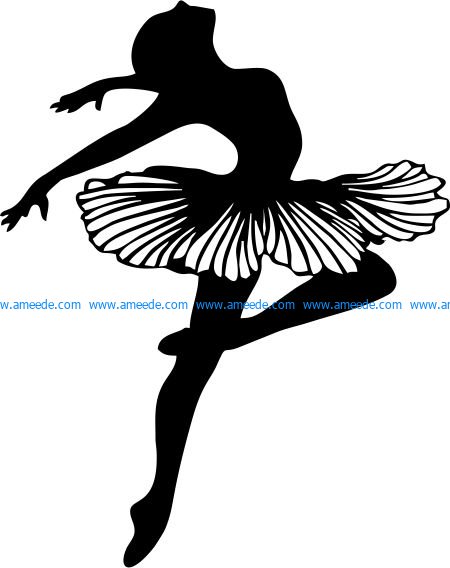 female dancer bale file cdr and dxf free vector download for Laser cut plasma