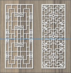 folded pattern interlaced file cdr and dxf free vector download for Laser cut CNC