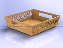 fruit basket file cdr and dxf free vector download for Laser cut CNC