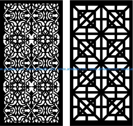 lace pattern file cdr and dxf free vector download for Laser cut CNC