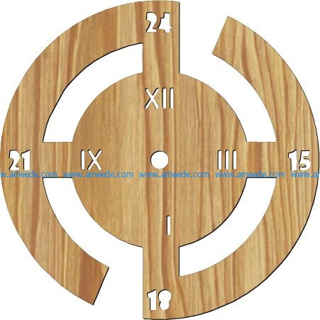 millennium wall clock file cdr and dxf free vector download for Laser cut plasma